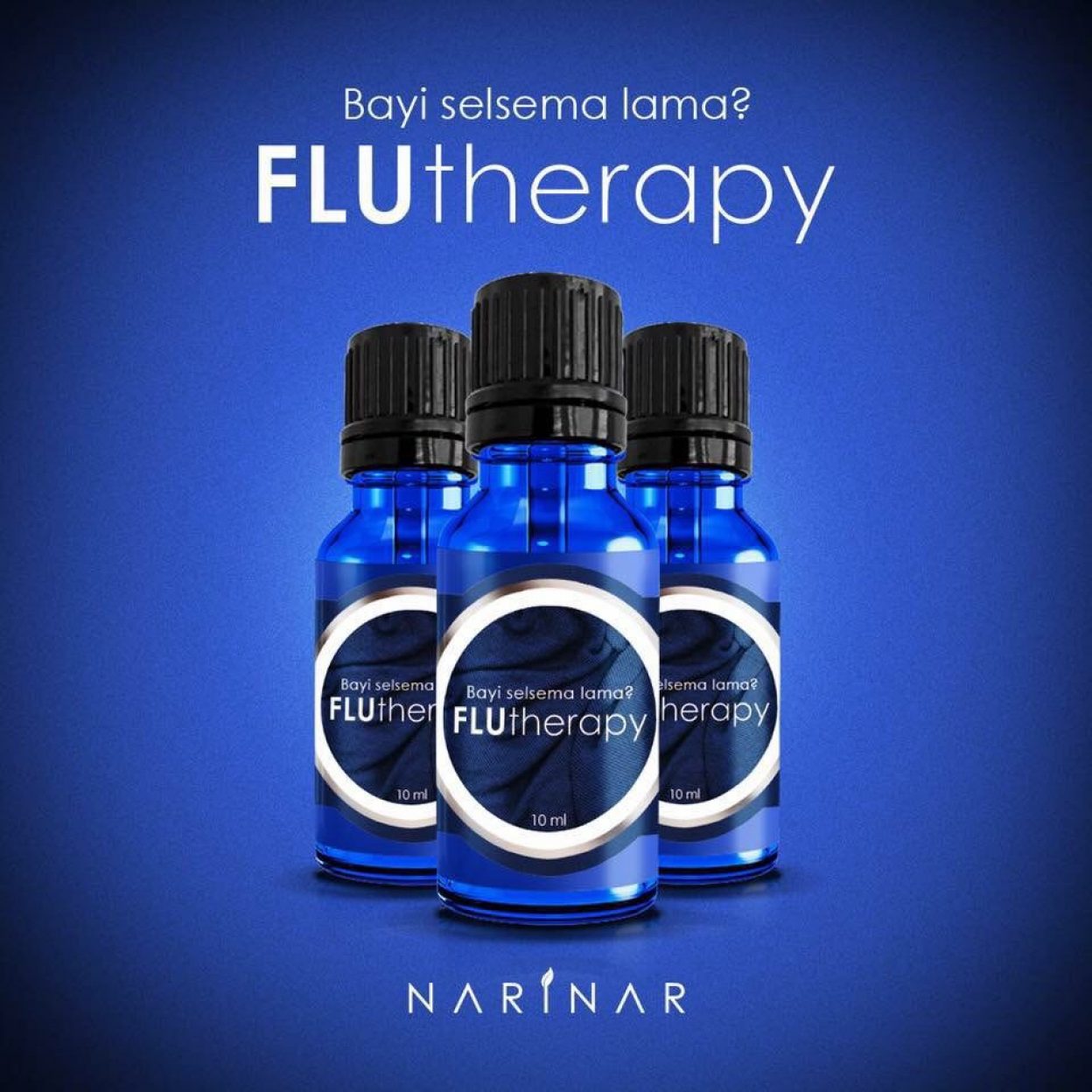 Botol Biru – Flutherapy Oil Untuk Selsema Bayi – BOTOL BIRU